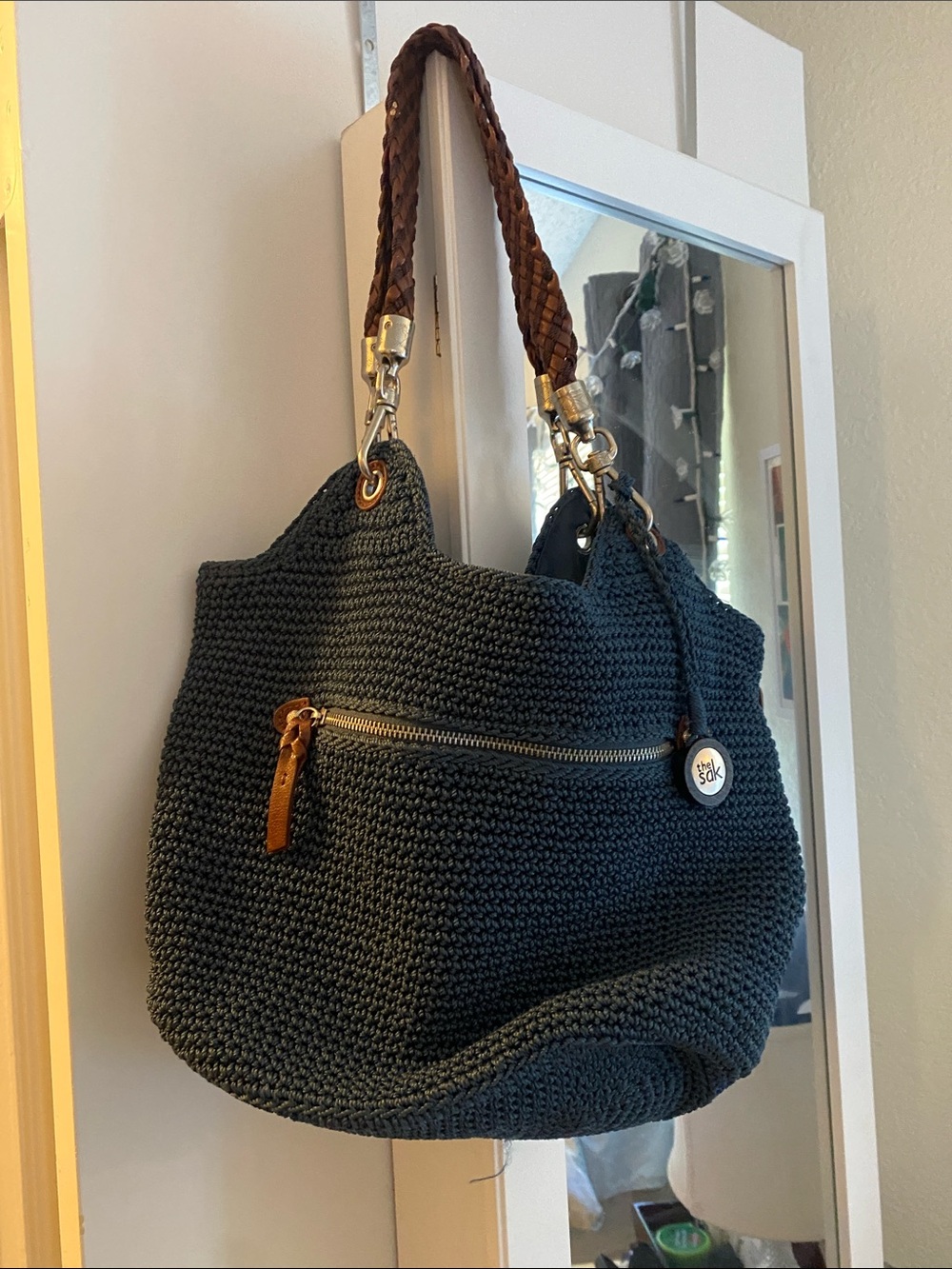 The Sak blue shoulder bag